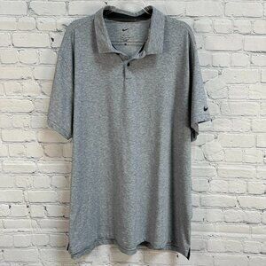 Nike Dri-Fit Tour Heather 2023 World Series Edition Golf Polo, Size‎ 2XL, Gray